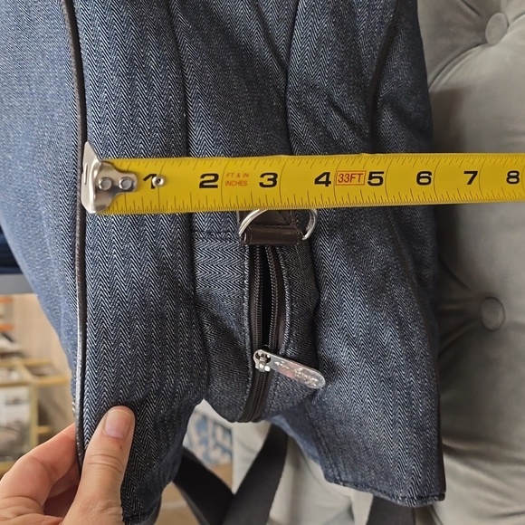 THIRTY-ONE Suite Success Tote in Navy Tweed with Brown Accents - Picture 17 of 17